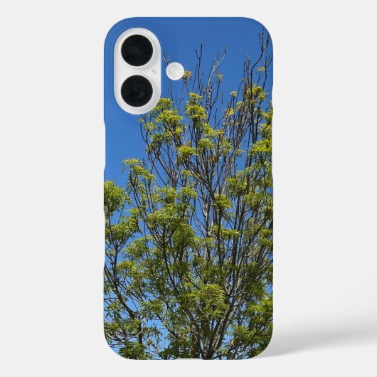 Hoge as boom in de prachtige blauwe lucht foto Case-Mate iPhone case (Achterkant)