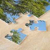 Hoge as boom in de prachtige blauwe lucht foto legpuzzel (Zijkant)