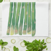 Hoge asperges op witte keukenhanddoeken (Gevouwen)