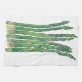 Hoge asperges op witte keukenhanddoeken (Horizontaal)