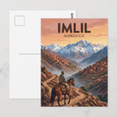 Hoge Atlas Marokko Briefkaart (Voorkant / Achterkant)