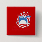 HOGE BARACKTANE VIERKANTE BUTTON 5,1 CM (Voorkant)