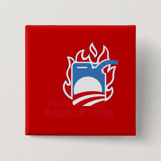 HOGE BARACKTANE VIERKANTE BUTTON 5,1 CM (Voorkant)