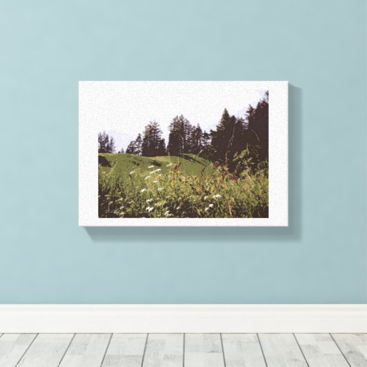 Hoge Berg Paradijs canvas print (Insitu (Houten vloer))