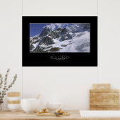 Hoge bergen: La Meije in Frankrijk Poster (Keuken)