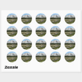 Hoge Bergstroom I Ronde Sticker (Vel)