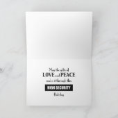 Hoge beveiliging feestdagen kaart (Binnen)