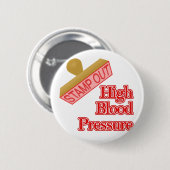 Hoge bloeddruk ronde button 5,7 cm (Voorkant /achterkant)