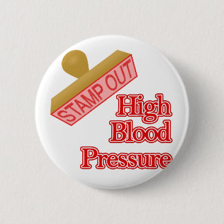 Hoge bloeddruk ronde button 5,7 cm