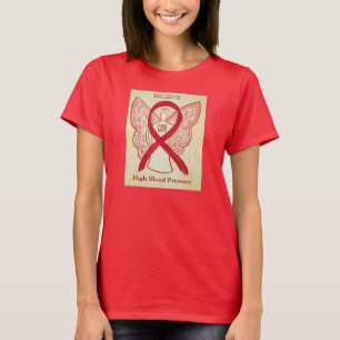 Hoge bloeddruk Rood bewustzijn Shirt lint