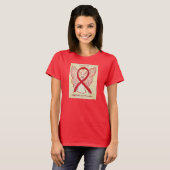 Hoge bloeddruk Rood bewustzijn Shirt lint (Voorkant volledig)
