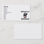 Hoge bloeddruk Stinks Skunk Awareness Design Visitekaartje (Voorkant / Achterkant)