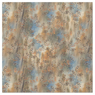Hoge bomen, de bladeren van de herfst & Blue-Birds Stof
