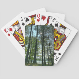 Hoge bomen met Appalachian Lake Uitzicht Pokerkaarten