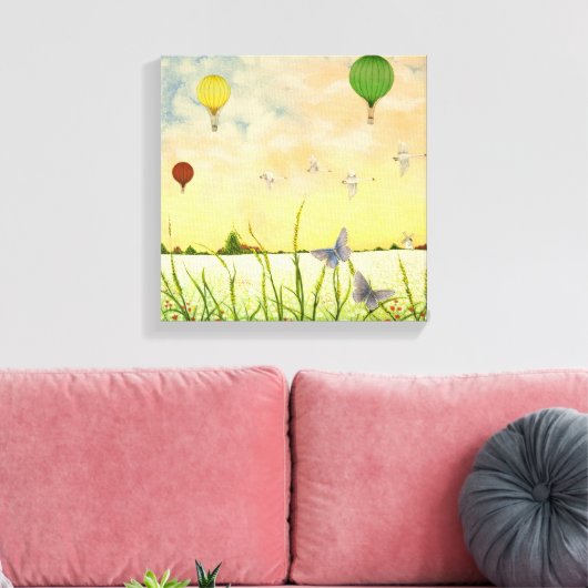 Hoge brochures 2011 canvas afdruk (Insitu (Woonkamer))