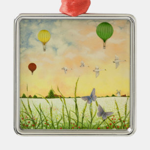 Hoge brochures 2011 metalen ornament