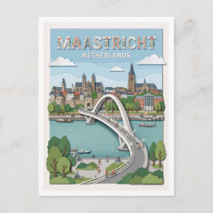 Hoge Brug Maastricht Nederland Briefkaart