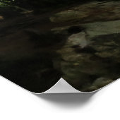 Hoge brug over water poster (Hoek)