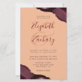 Hoge Budget Bourgondische Agaat Hoeken Perzik Huwe (Voorkant)