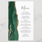 Hoge Budget Smaragdgroene Gouden Agaten Bruiloft (Voorkant)