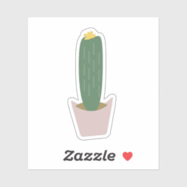 Hoge Cactus Potted Botanische Cacti Sticker