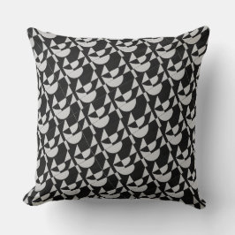 Hoge Contrast Comfort: Modulaire Noir Echo Abstrac Kussen