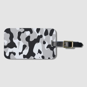Hoge contrast stedelijke camouflage bagagelabel