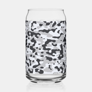 Hoge contrast stedelijke camouflage blikvorm glas