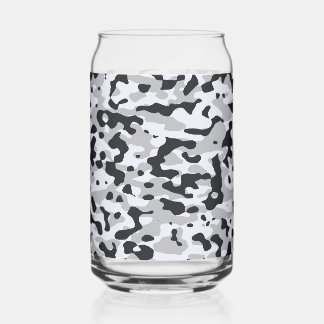 Hoge contrast stedelijke camouflage blikvorm glas