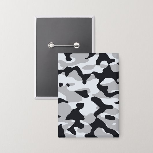 Hoge contrast stedelijke camouflage button (Voorkant / Achterkant)