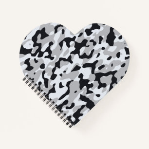 Hoge contrast stedelijke camouflage notitieboek