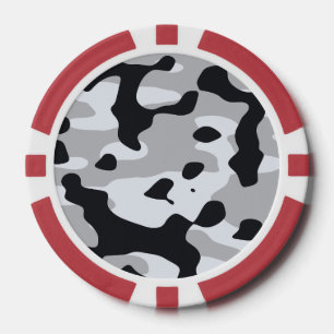 Hoge contrast stedelijke camouflage poker chips