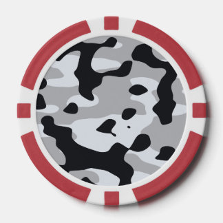 Hoge contrast stedelijke camouflage poker chips
