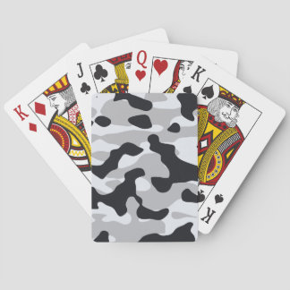 Hoge contrast stedelijke camouflage pokerkaarten