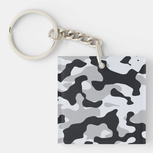 Hoge contrast stedelijke camouflage sleutelhanger (voorkant)