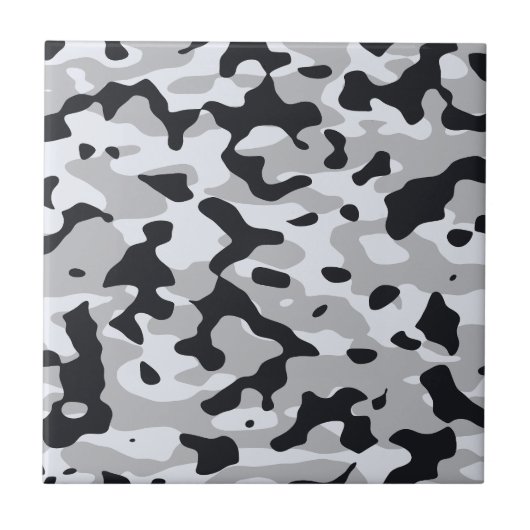 Hoge contrast stedelijke camouflage tegeltje (Voorkant)