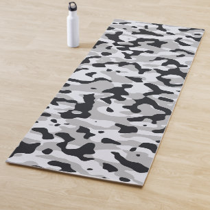Hoge contrast stedelijke camouflage yogamat