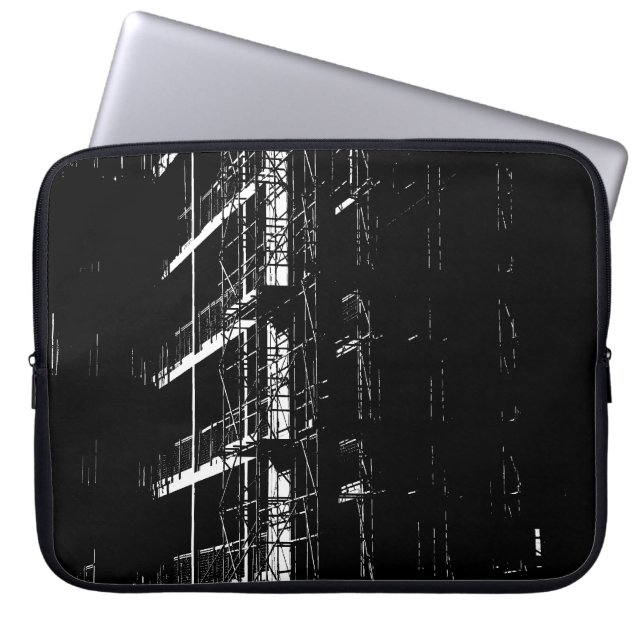 Hoge contrastconfiguratie laptop sleeve (Voorkant)