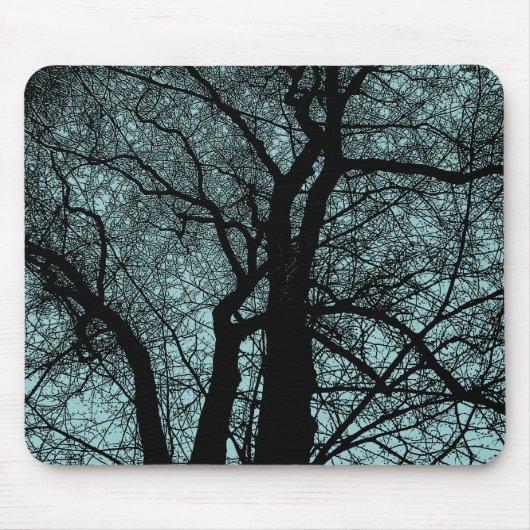 Hoge contraststructuur - Licht blauw groen Muismat (Voorkant)