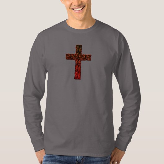 HOGE DEFINITIE, CHRISTELIJK KROSS VLAKKEN T-SHIRT (Voorkant)