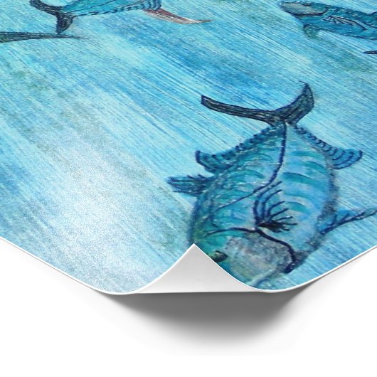 Hoge duik foto afdruk (Hoek)