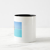 Hoge elf in kalm water tweekleurige koffiemok (Center)