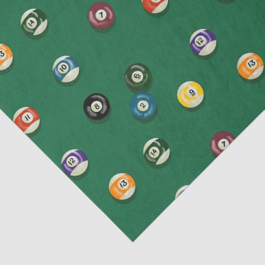 Hoge en Lage Biljarttafel Poolhaai Tissuepapier (Detail)