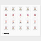 Hoge Fantasie Cake Retro Retouradres Label (Vel)