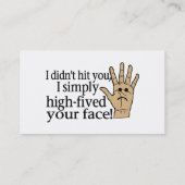 Hoge Fietszijde Visitekaartje (Achterkant)