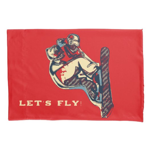 Hoge Flyer! - Snowboarding Fool Kussensloop (Voorkant)