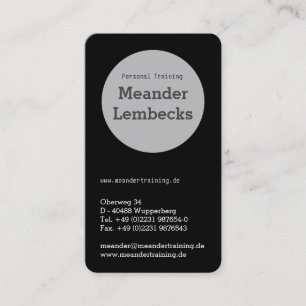 Hoge formaat Typo kaarten Visitekaartje