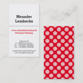 Hoge formaat Typo Kaarten Visitekaartje (Voorkant / Achterkant)