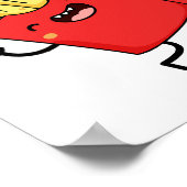 Hoge Frites Grappige Vriend Stomme Pun Poster (Hoek)