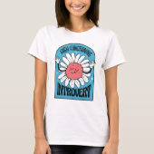 Hoge Funtioning Introvert Retroflower T-shirt (Voorkant)